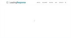 Desktop Screenshot of leadingresponse.com